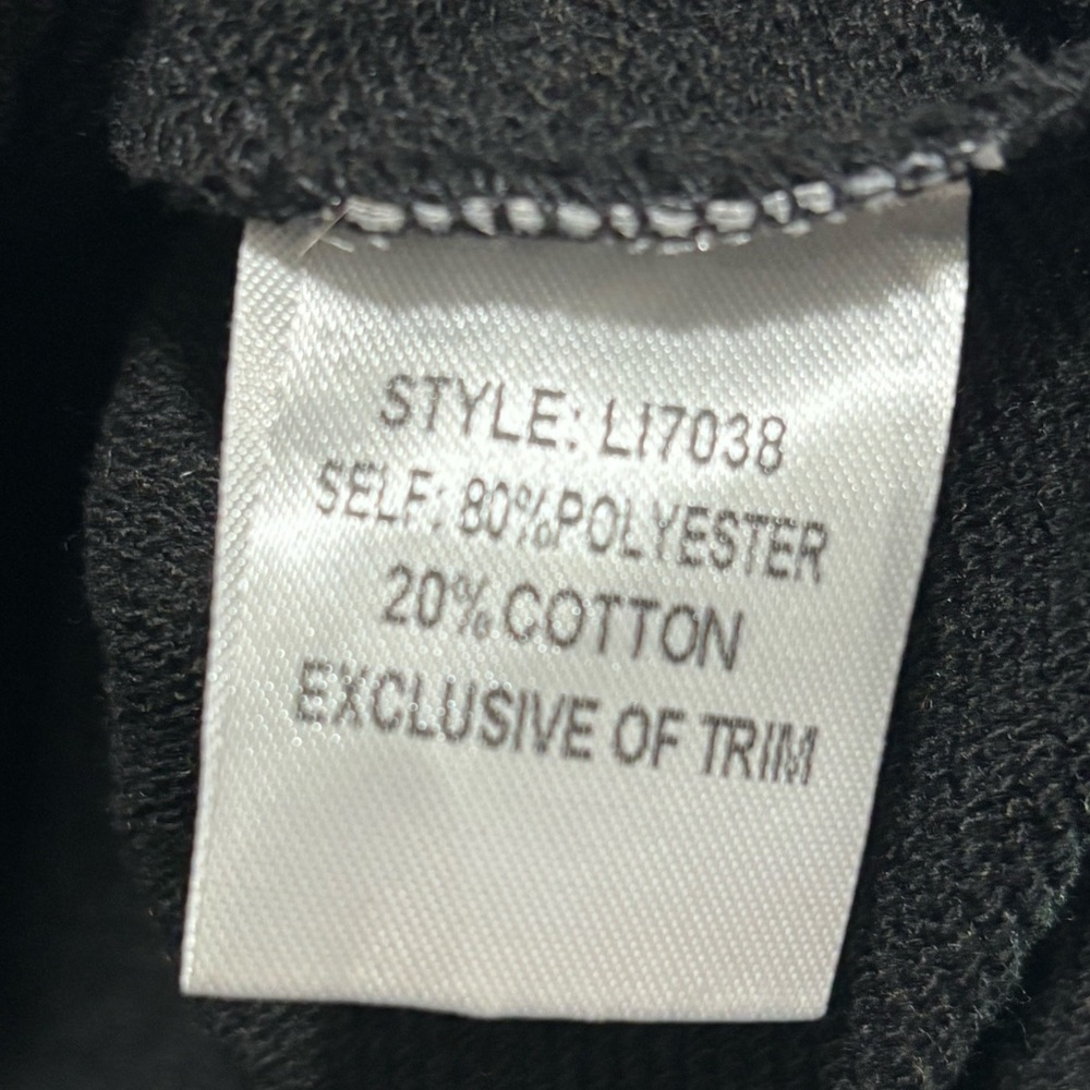 Women's Black Crewneck with pink & white tassels - Picture 4 of 6